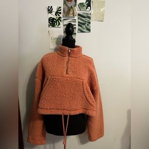 Pink Teddy Quarter Zip